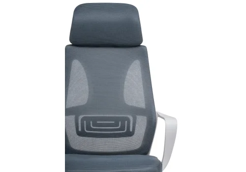Компьютерное кресло Golem dark gray / white 15332 Woodville, серый/сетка ткань, ножки/металл/белый, размеры - *550***680*630 фото 7